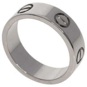 CARTIER 18k White Love Ring #51